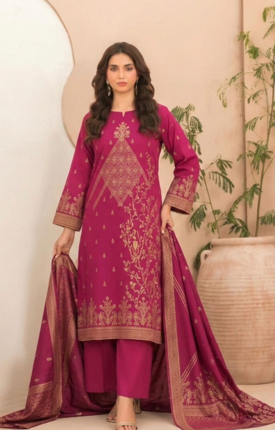 Original Tawakkal Lania Magenta 3PC